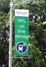 AirTrain Street Banner printed by Digital Ink